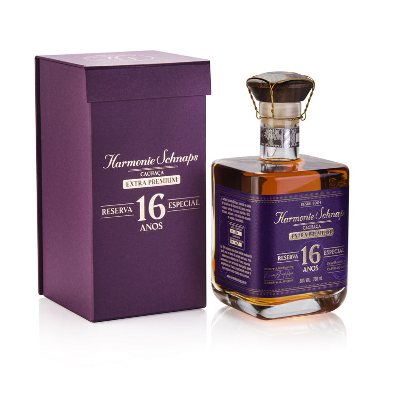 Cachaça Harmonie Schnaps - Extra Premium Reserva 16 anos - 700ml