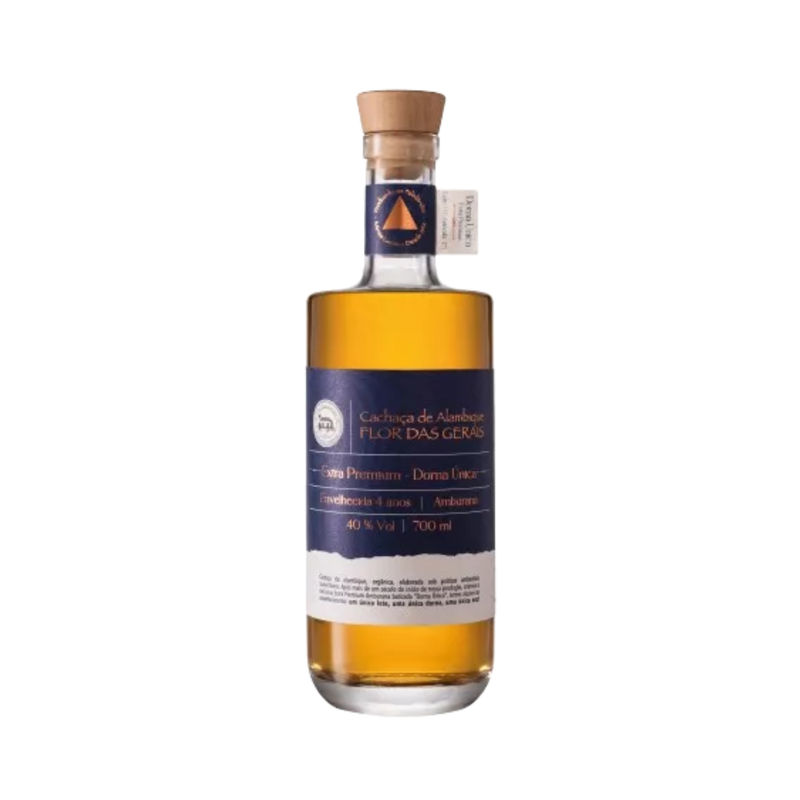 Cachaça Flor das Gerais Extra Premium - Dorna Única - 750ml