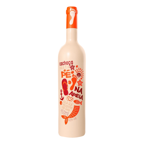Cachaça Pé Na Areia - Armazenada em amendoim - 750ml