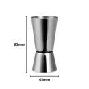 Dosador em aço inox Dynasty 25/50ml